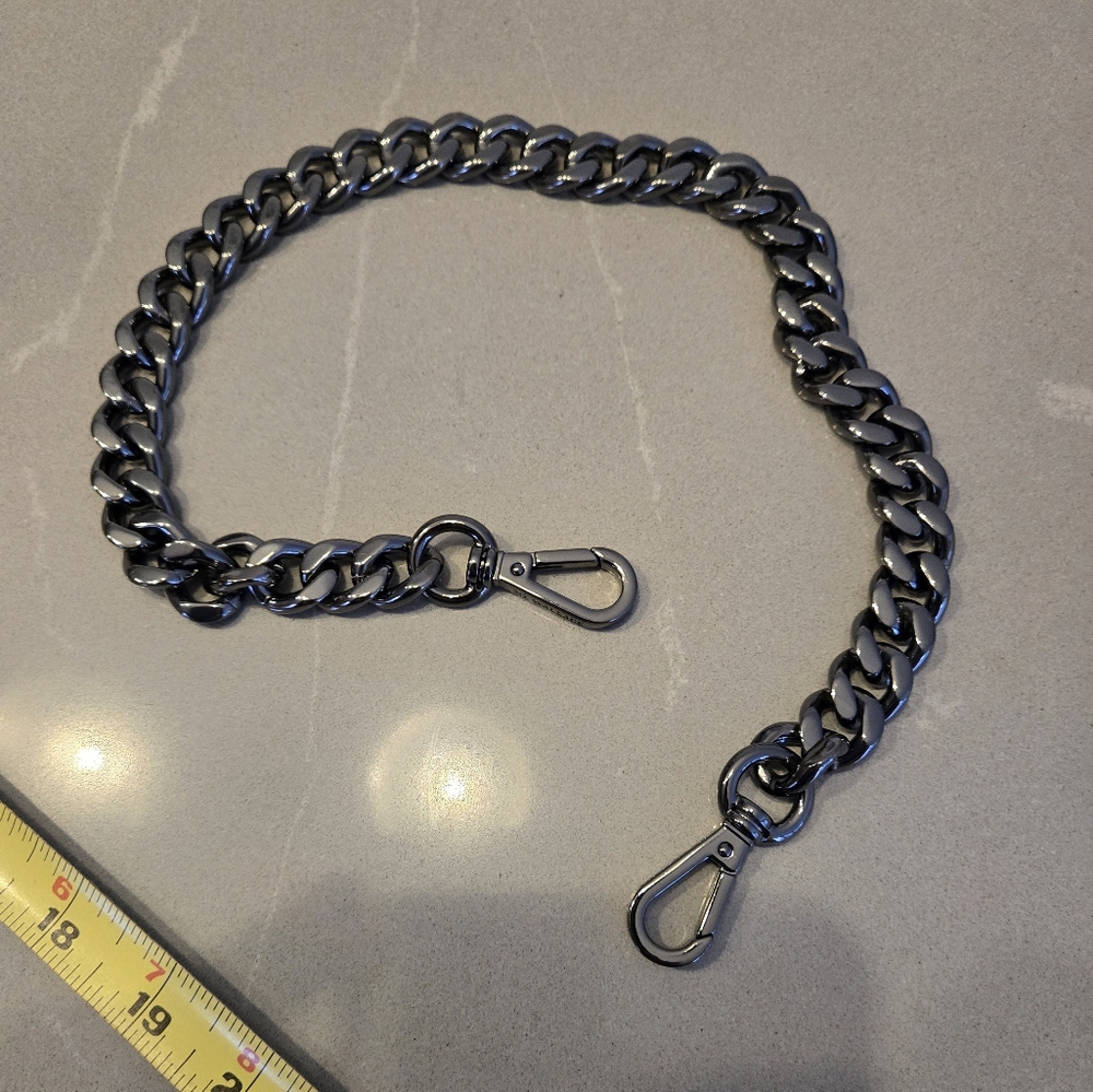MZ Wallace Gunmetal Chain Strap